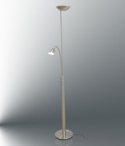 Cover image : Stehleuchte, Deckenfluter mit LED Leseleuchte, LUA 10071