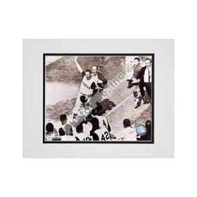  Bill Mazeroski, Pittsburgh Pirates, 1960 World Series Winning Home Run, Sepia, Double Matted 8 inch X 10 inch Photograph (Unframed)