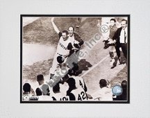 Bill Mazeroski, Pittsburgh Pirates, 1960 World Series Winning Home Run, Sepia, Double Matted 8