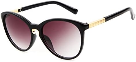 Guoxuan Women's Plastic Cat Styles Sunglasses Black