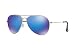 Maui Jim Mavericks Sunglasses (264) Silver Shiny/Blue Titanium - Polarized - 61mm