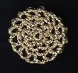 Metallic Gold Hair Net Crocheted Hair Bun Cover- MINI