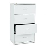 HON COMPANY / 400 Series 30 wide lateral file, four-drawer, 53-1/4h x 19-1/4d, light gray / HON434LQ / Sold as 1 Each / Mfr Part # 434LQ \*/ 400 Series 30 wide lateral file, four-drawer, 53-1/4h x 19-