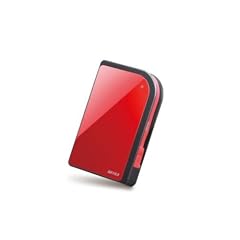 Buffalo HD-PXT500U2/R 500GB externe Festplatte (6,35 cm, (2,5 Zoll), 5400rpm, 8ms, 16MB Cache, USB 2.0) rot