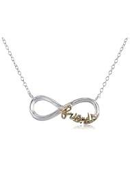 Two-Toned Sterling Silver with Yellow Gold Flashed "Friends" Pendant Necklace, 16"+2"