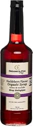 CE Organic Fair Trade, Organic Huckleberry Flavoring Syrup, 25.4-Ounce Glass Bottles (Pack of 3)