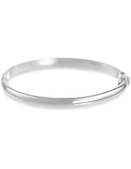 14k Gold 6.1mm Polished Dome Bangle Bracelet, 2 1/2"