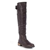 Qupid Relax-01 Over the Knee Riding Boot