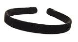 L. Erickson USA 1/2" Ultra Comfort Headband - Silk Velvet Black