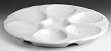 Oyster Plate, 7 Compartments, 6 Oyster, 1 Sauce