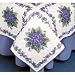 Dimensions Pretty Violets Quilt Blocks Stmpd X-Stitch Kit
