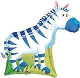 Zebra Shaped 30 Mylar Balloon