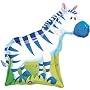 Zebra Shaped 30" Mylar Balloon
