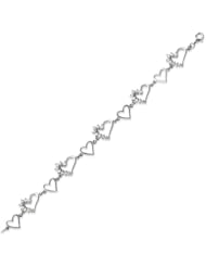 Sterling Silver CZ Journey Bracelet - 7 Inch