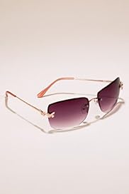 Per Una Tinted Butterfly Rimless Sunglasses