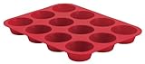 Review Blinq QSB021 / blinQ 12 Cup Silicone Muffin Pan, Berry Red