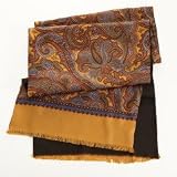 Reversible Silk/Wool Paisley Scarf