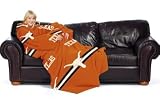 Texas Longhorns 48"x71" Comfy Throw - Stripes Series Fleece Over-sized Loose Fitting Sleeves