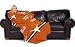 Texas Longhorns 48x71 Comfy Throw - Stripes Series Fleece Over-sized Loose Fitting Sleeves