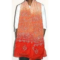 Fashion Scarves Women Clothes Cotton Tie and Dye Asian Fashion Size 80 " X 40 " (dup275)