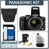 Panasonic Lumix DMC-FZ35K Digital Point & Shoot Camera kit, with 4GB SD Memory Card, Camera Case. Professional Lens Cleaning Kit, USB 2.0 SD Card Reader