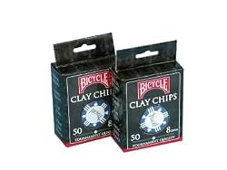 Bicycle Clay Poker Chip Set: 50 Count
