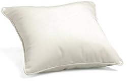 Oxford Garden 15-Inch Square Throw Pillow, Natural
