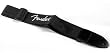 Fender Poly Logo Guitar Strap - Black with White Logo
