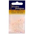 Darice 6mm Fire Polish Glass Beads, Crystal Ir