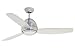 Emerson Ceiling Fans CF252BS Curva 52-Inch Modern Indoor Ceiling Fan With Light And Remote, Brushed Steel Finish