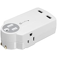 Macally 3-Outlet Power Strip with USB Charger