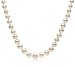Jewelry : White 4-8mm Graduated Freshwater Cultured Pearl Necklace w/ Sterling Silver Clasp, 18"