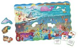 Childrens Toyshop  Toys : Learning Journey 50-pc. Puzzle Doubles Search& Learn Sea Game