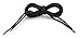 OrthoStep Round Dress Thin Black 45 inch Shoelaces 2 Pair Pack