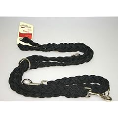 F�hrleine Nylon geflochten schwarz 25mm
