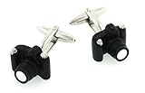 Black Digital Camera Shaped Cufflinks with Presentation Box