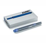 Four packs of Lamy T10 fountain pen ink cartridges, BLUE