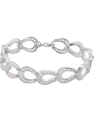 Clevereves Sterling Silver Horseshoe Bracelet