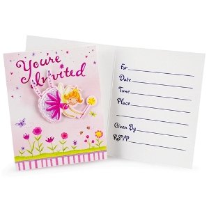 Creative Converting 159240 Garden Fairy Invitations