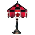 Fire Department 14" Stained Glass Executive Table Lamp