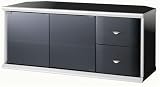 朝日木材加工　薄型テレビ対応テレビ台・スタンド　AS-JU950-W　32～42インチ対応　（ホワイトシルバー）