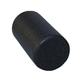 Black High Density Foam Rollers - Extra Firm - 6" x 12" FULL ROUND