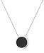 Silver Ladies P3849 Circular Onyx Pendant
