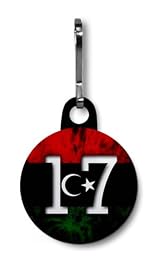 FEBRUARY 17 LIBYA FREEDOM Politics 1 Zipper Pull Charm