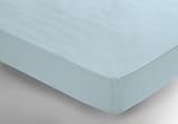 Belledorm Percale Fitted Sheet Single Duck Egg Blue