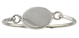  : Sterling Silver Cuff Style Engraveable Infant Bracelet