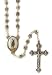 Saint Jude Metal Rosary with Clasp - 6mm Rose Shaped Beads - 18in. Chain - IMPORTED FROM ITALY - 18" Chain - IMPORTED FROM ITALY