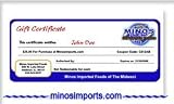  : Minos Gift Certificate $75.00