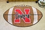 NCAA NEBRASKA CORNHUSKERS FOOTBALL SHAPED DOOR MAT RUG