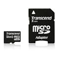 Transcend Micro SDHC 32GB Class 2 Speicherkarte mit SD Adapter